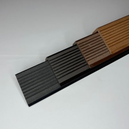 Угол торцевой Экодекинг Техно 70х35x3000 Бронза