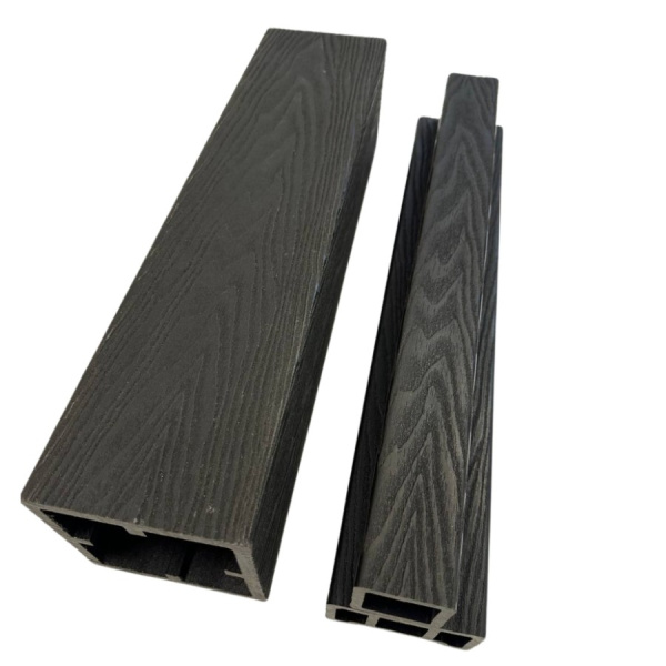 Столб для ограждений Экодекинг Техно 3D 120x120х3000 Венге