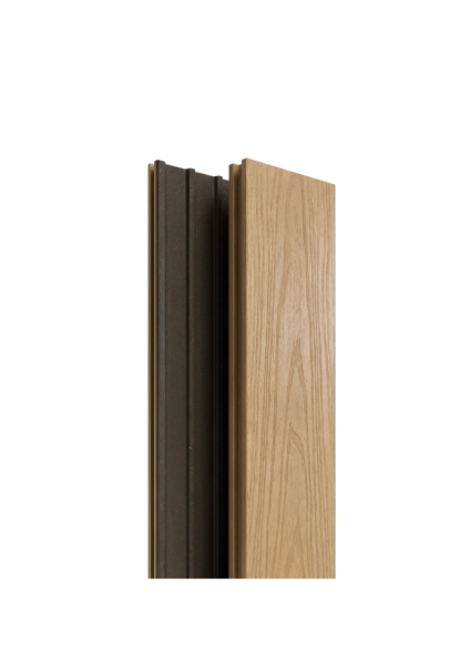 Террасная доска Экодекинг Скай коэкструзия полнотелая 140х24х3000 Бук
